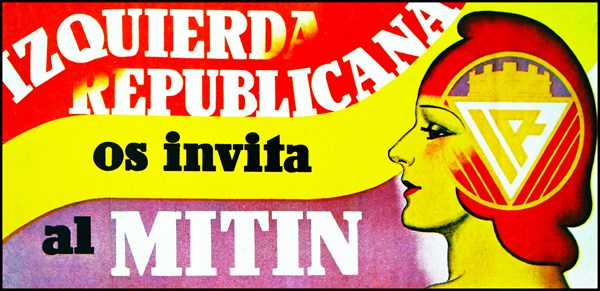 Left wing Republican postcard from Spain 1936