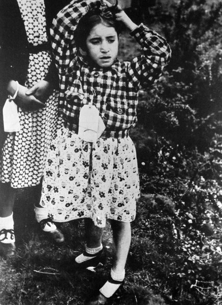 A Spanish Civil War, child refugee, arrives in England 1938