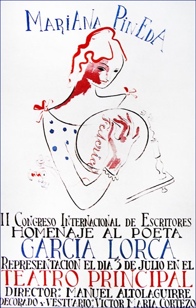 tribute performance during the Spanish Civil War of 'Mariana Pineda'