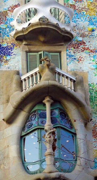 The Casa Batlló, in Barcelona, Spain