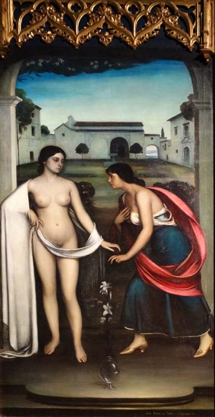 The Altarpiece of Love by Julio Romero de Torres