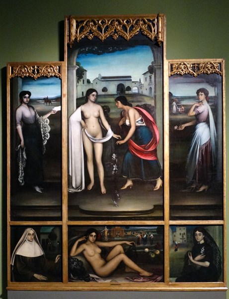 The Altarpiece of Love by Julio Romero de Torres