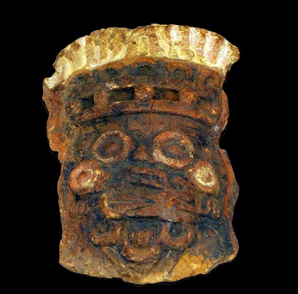 Mayan pottery mask Teotihuacan, Mexico 150 BC - AD 750