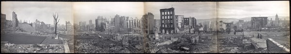Panorama of San Francisco from California Street - Hill