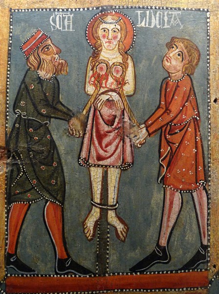 Tablets of the martyrdom of Saint Lucia by Anonymous