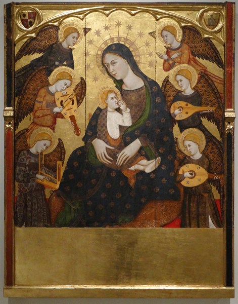 Altarpiece of the Virgin of the Milk and St. Clare and Saint Anthony by Llorenç Saragossa