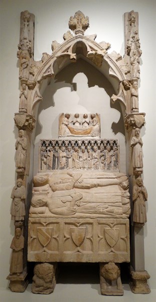 Tomb of Ardèvol from the chapel of Corpus Christi palace of the Marquis de Floresta Tarrega