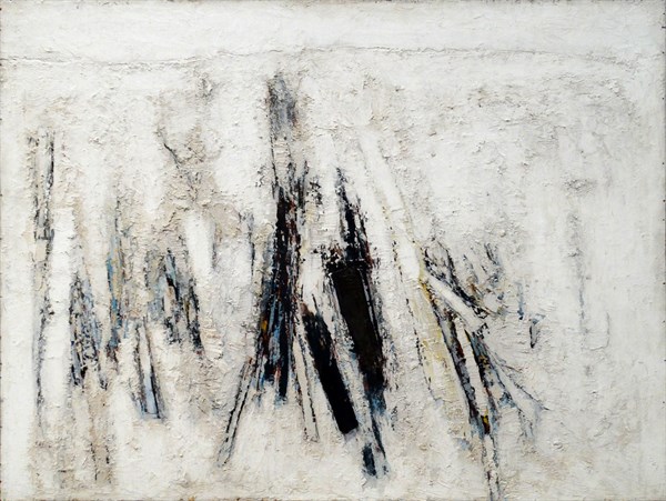 Paul Feiler 1918-2013. Porthledden, 1958. Oil on hardboard.