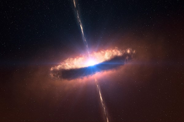 A disc around a massive baby star