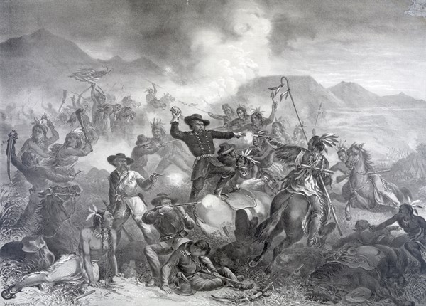 General Custer's death struggle. The battle of the Little Big Horn by Henry Steinegger