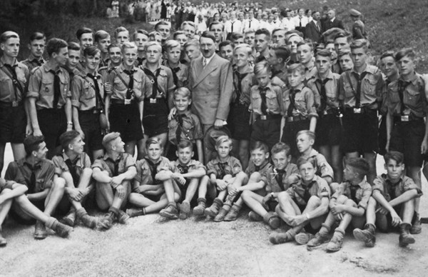 Photograph of Hitler Youth members