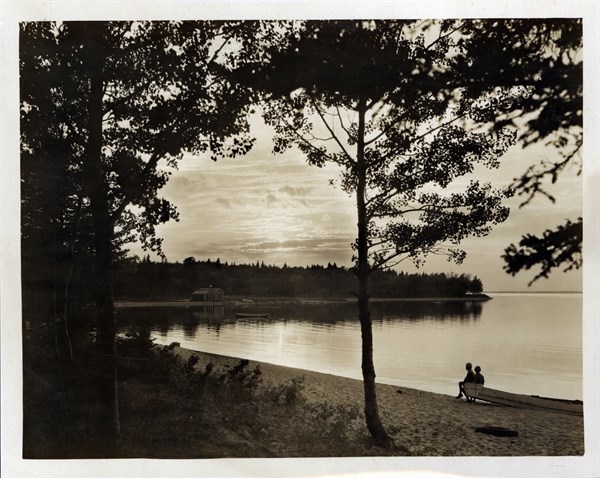Photograph of a Sunset over Clear Lake, Riding Mountain National Park, Manitoba, Canada