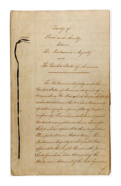 Section from the Treaty of Ghent