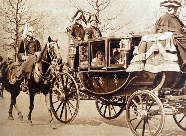 Duke and Duchess of York (Later Queen Elizabeth and King George VI of England, on their wedding day 1923