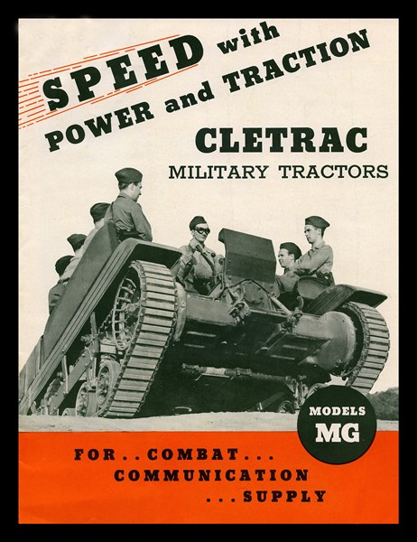 World War Two advert for British armoured tractors used on the Home front