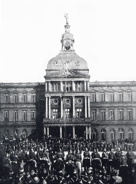 British army parade in Pretoria South Africa during the Boer War