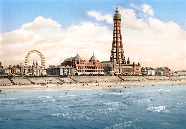 Blackpool Tower and North Pier