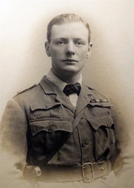 Sir Winston Churchill, (30 November 1874 – 24 January 1965) as an officer in the South African Light Horse. 1899.