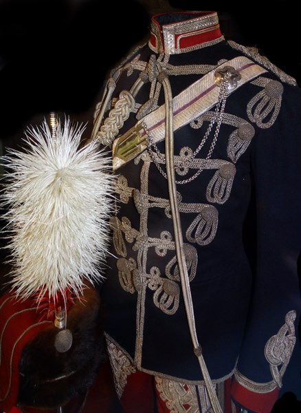 uniform of the 4th Queen's Own Hussars 1895, belonging to Sir Winston Churchill