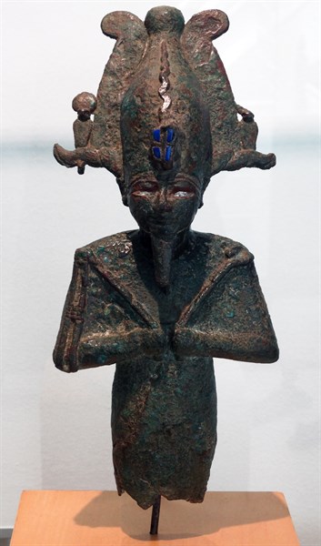 Statuette of the god ancient Egyptian God Osiris