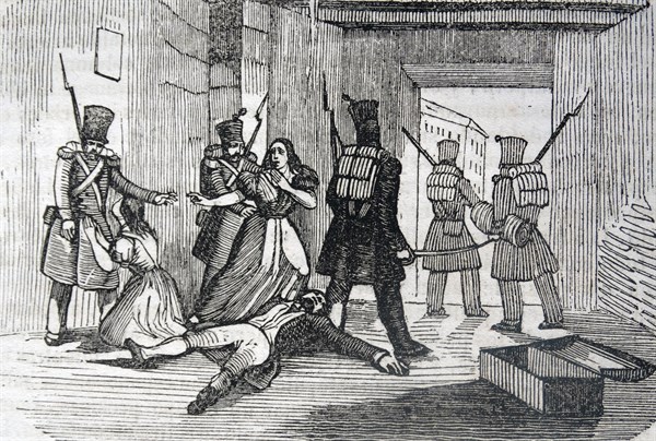 Rebels captured in the Spanish War of Independence 1808