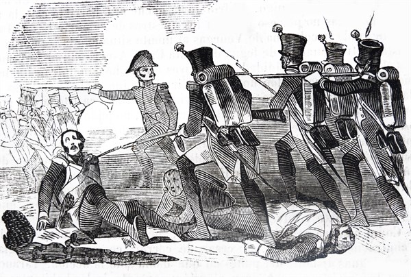 Engraving depicts the Battle of Uclés