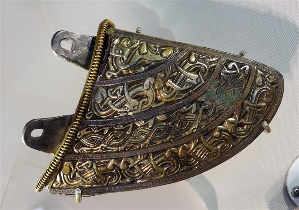 Artefact from the Staffordshire Hoard of Anglo-Saxon gold and silver metalwork.
