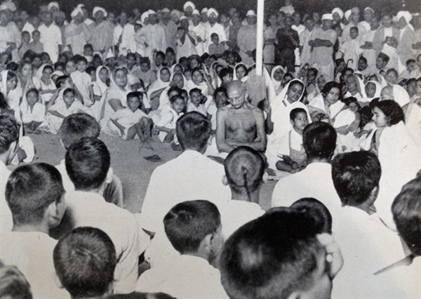 Mohandas Karamchand Gandhi (1869 – 1948), the preeminent leader of the Indian independence movement