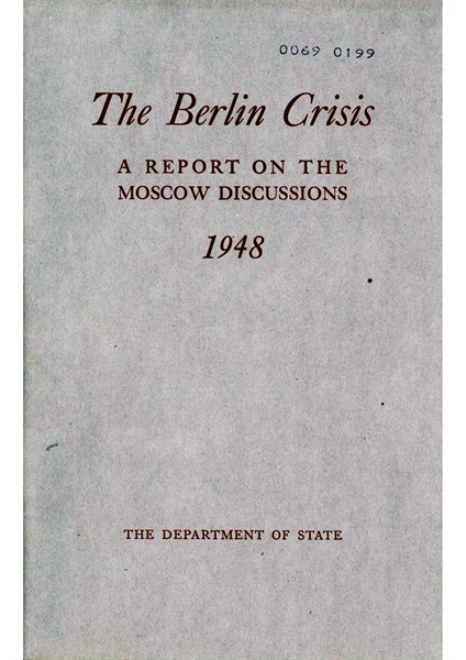 US department of State report on the Berlin Blockade