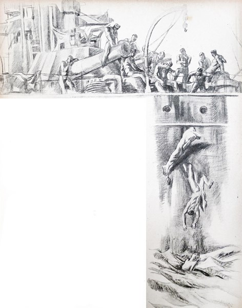 Republican mutineers seize a ship during the Spanish civil war