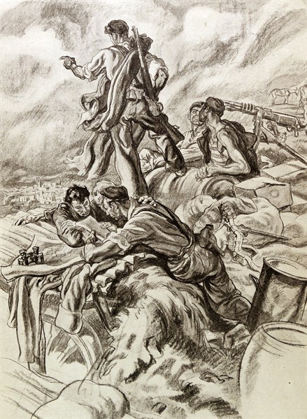 The Siege of Oviedo in 1936 in the Spanish Civil War.