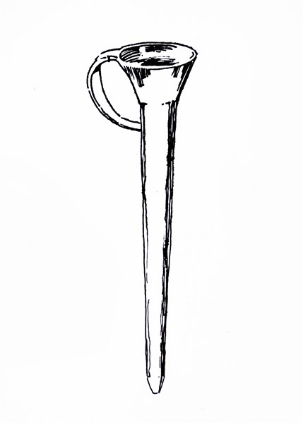 Illustration of an 18th Century candle mould
