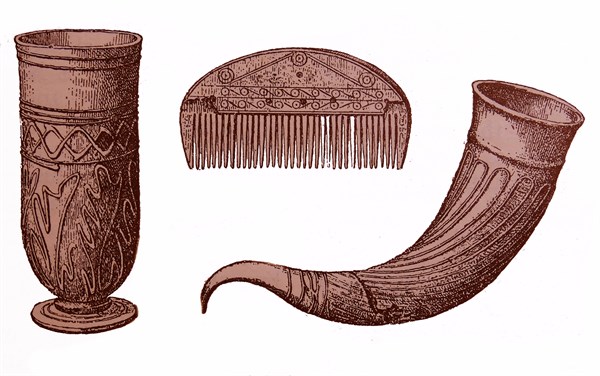 Medieval Teutonic drinking goblet