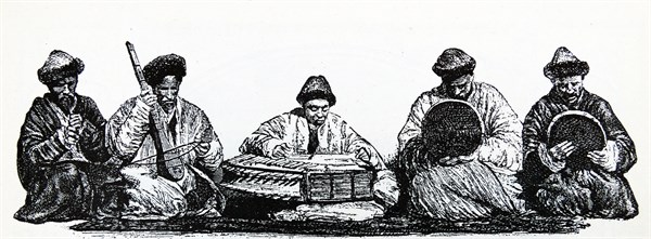 A band of court musicians to the ruler of Kashgar