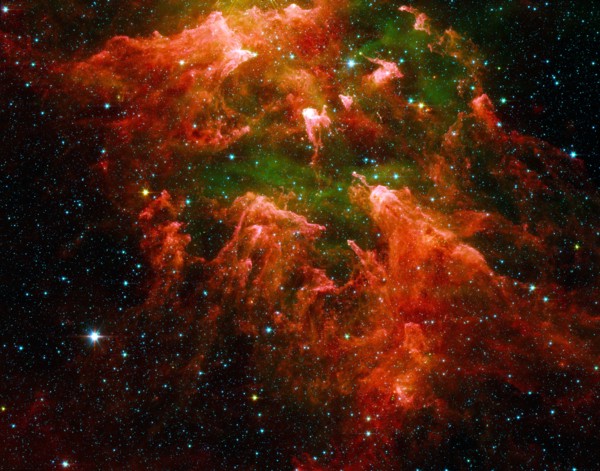 South Pillar region of the star-forming region called the Carina Nebula