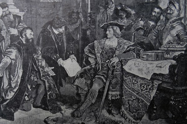Engraving depicting Maximilian I