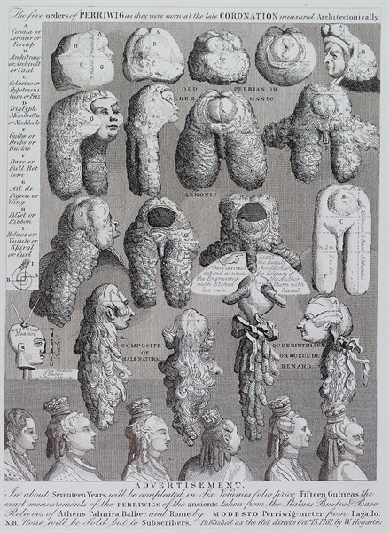 The Five Orders of Periwigs by William Hogarth
