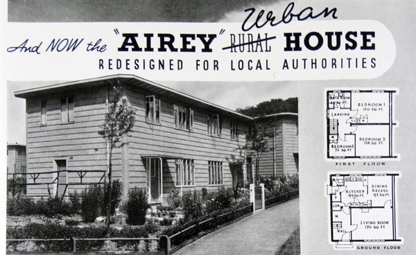 Advert for the Airey Urban House redesigned for local authorities
