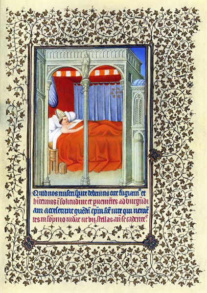 Illumination depicting the Story of Saint Bruno and the Grande Chartreuse from the Belles Heures of Jean de France