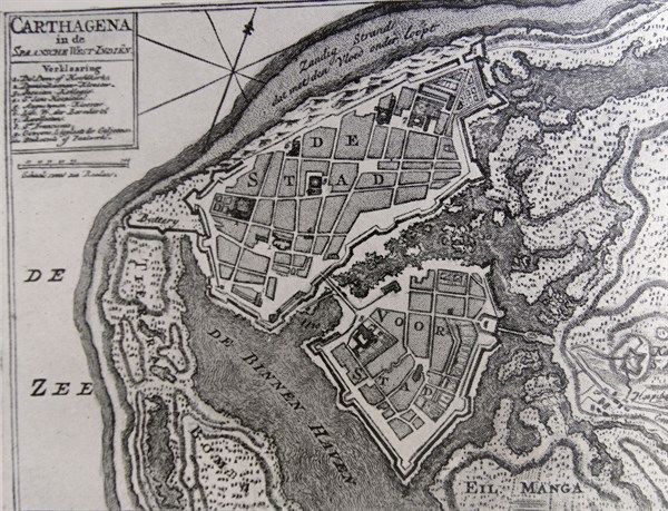Dutch plan of Cartagena de Indias