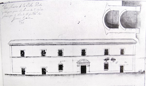 The façade and floor plan of the Royal Houses of Buenos Aires