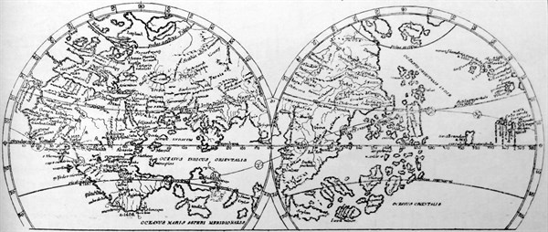 The World as Known on the Eve of the Discovery of America by Martin Behaim