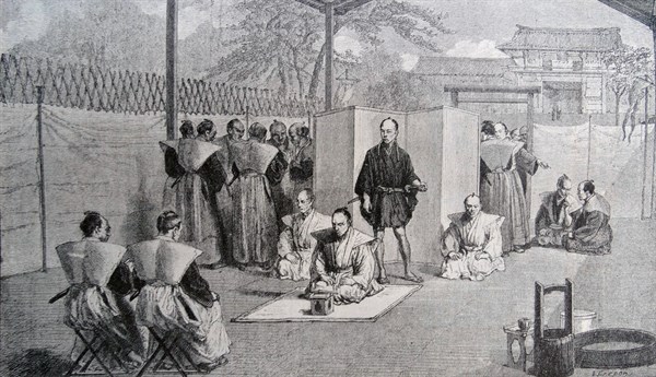 Illustration depicting Seppuku