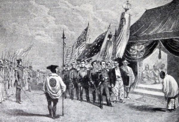 Commodore Matthew Perry at the Convention of Kanagawa