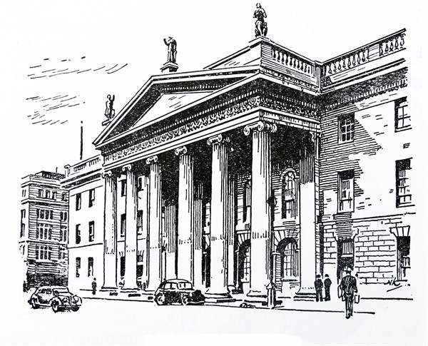 General Post Office building in Dublin