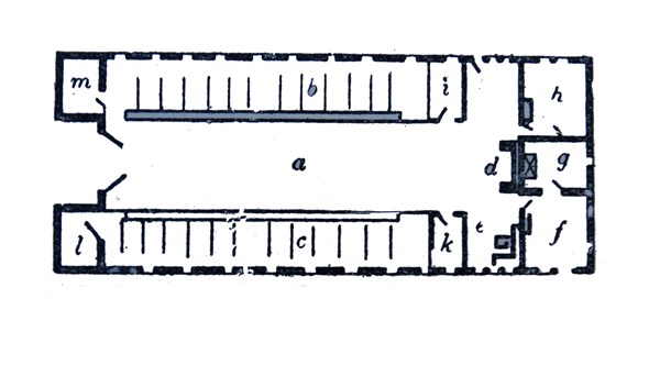 Floorplan of a British Saxon house.