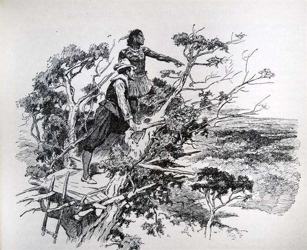 Drake's First Sight of the Pacific Ocean 1578