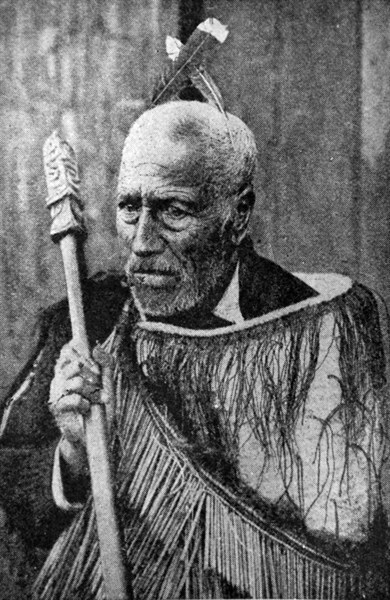 Elderly Maori chief