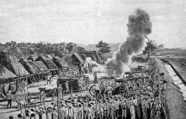 The defence of Malolos before it was totally destroyed