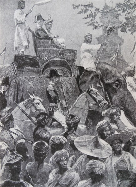 British entry into Singapore as a British trading post 1824